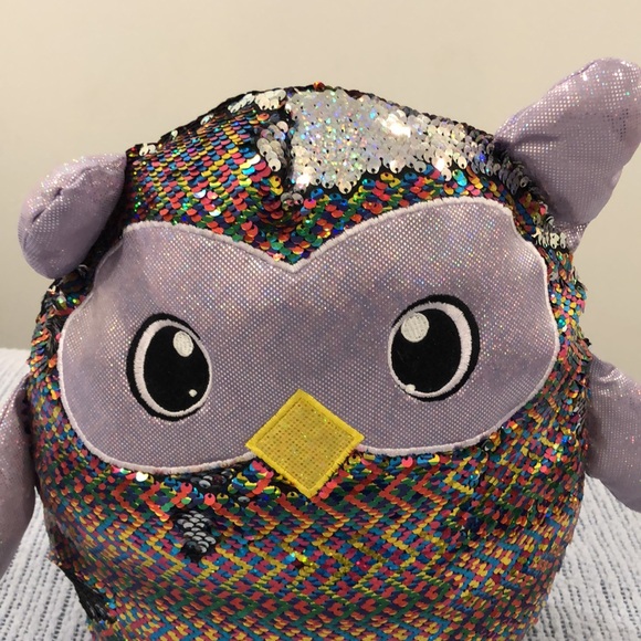 Owl flip sequin stuffy - Picture 4 of 5